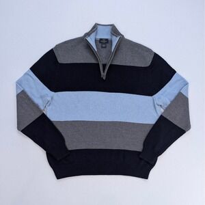 Brooks Brothers 346 Lambswool Quarter Zip Sweater L